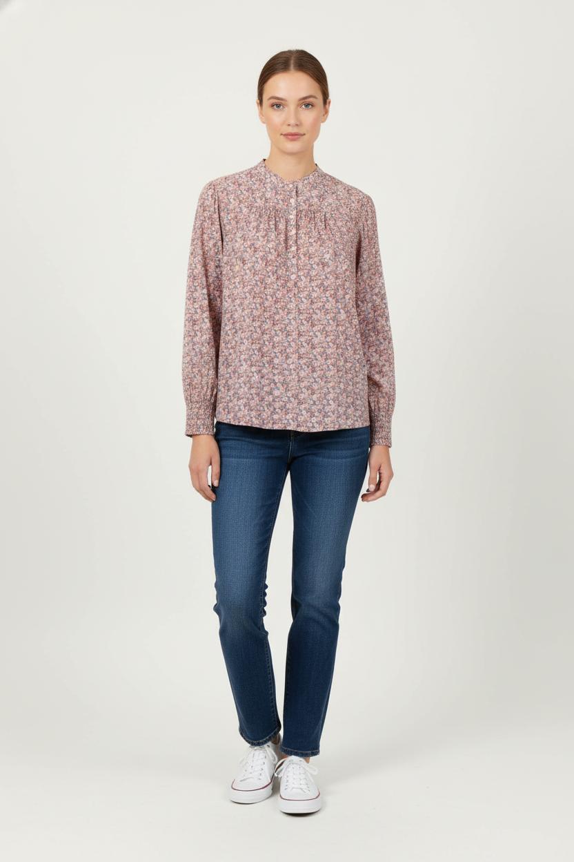 Blouse Fleurie Multicolore - Taille S/36 de la marque ba&sh | PARAD78910 - Vendu par Paradigme - Image 1