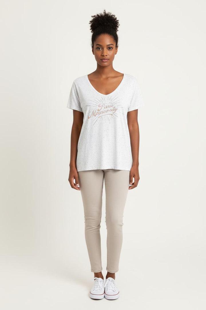 Tee-shirt Gris - Taille S/36 de la marque IKKS | PARAD78916 - Vendu par Paradigme - Image 1