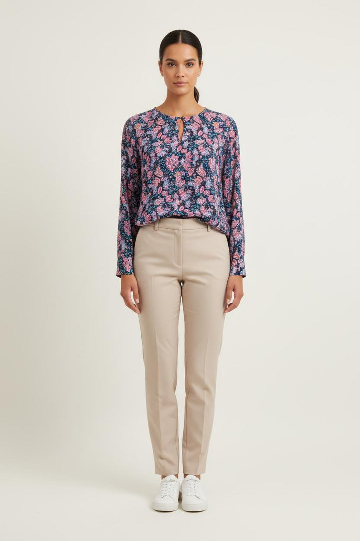 Blouse Fleurie Multicolore - Taille M/38 de la marque La Fée Maraboutée | PARAD78919 - Vendu par Paradigme - Image 1