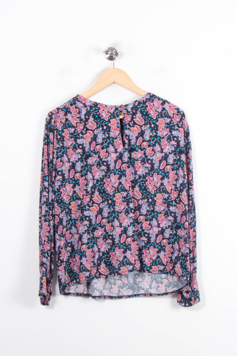 Blouse Fleurie Multicolore - Taille M/38 de la marque La Fée Maraboutée | PARAD78919 - Vendu par Paradigme - Image 2