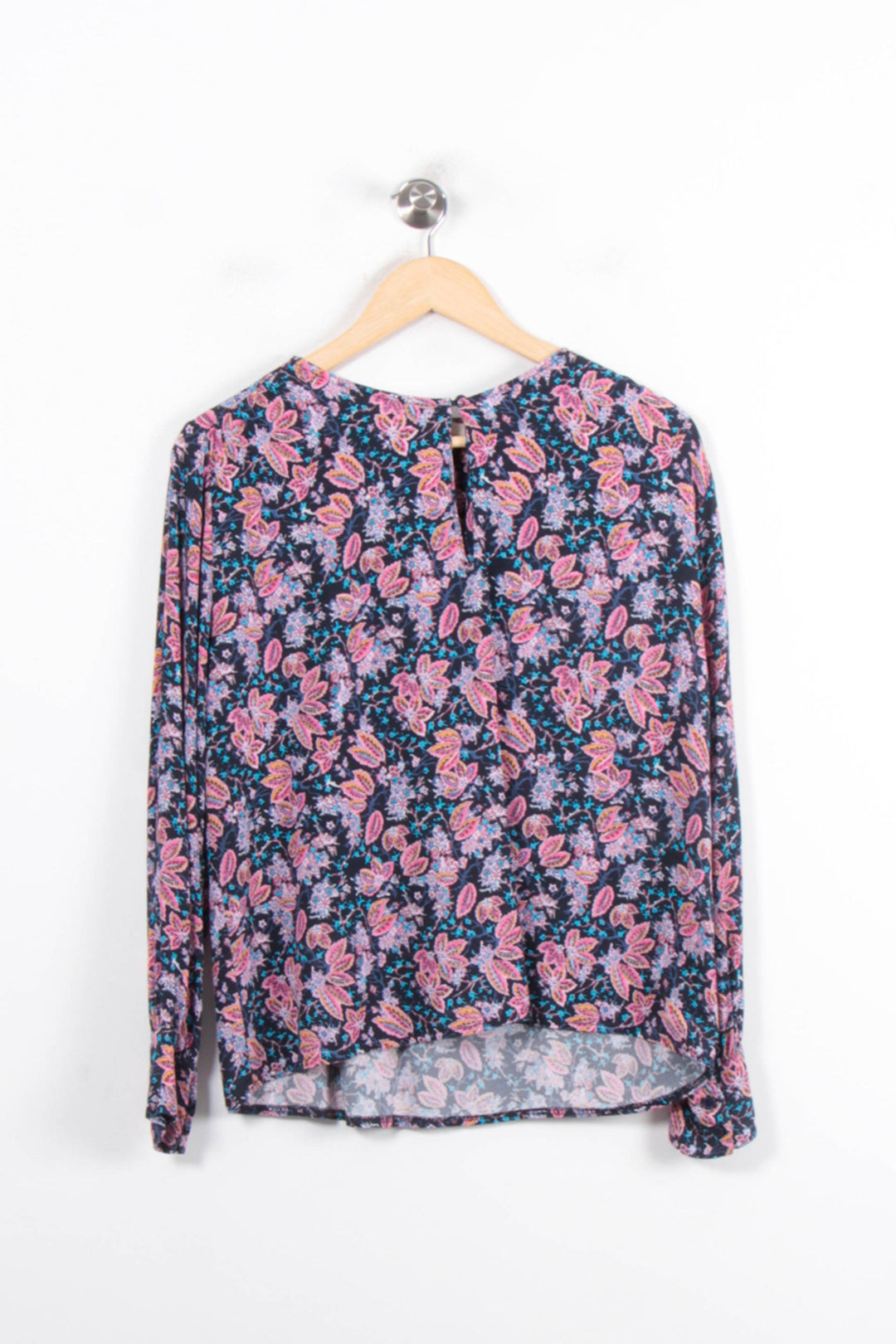 Blouse Fleurie Multicolore - Taille M/38 de la marque La Fée Maraboutée | PARAD78919 - Vendu par Paradigme - Image 2