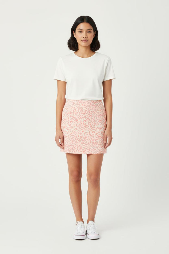 Jupe Courte Rose et Blanche - Taille S/36 de la marque Opullence | PARAD78935 - Vendu par Paradigme - Image 1