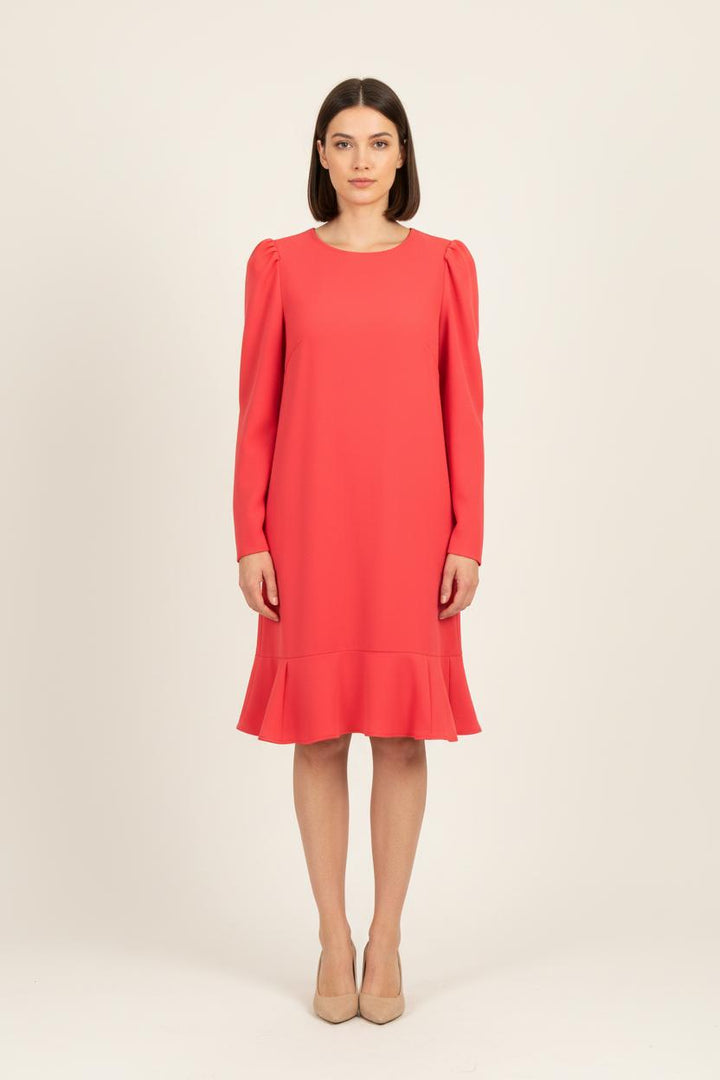 Robe Droite Rouge - Taille M/38 de la marque Tara Jarmon | PARAD78944 - Vendu par Paradigme - Image 1