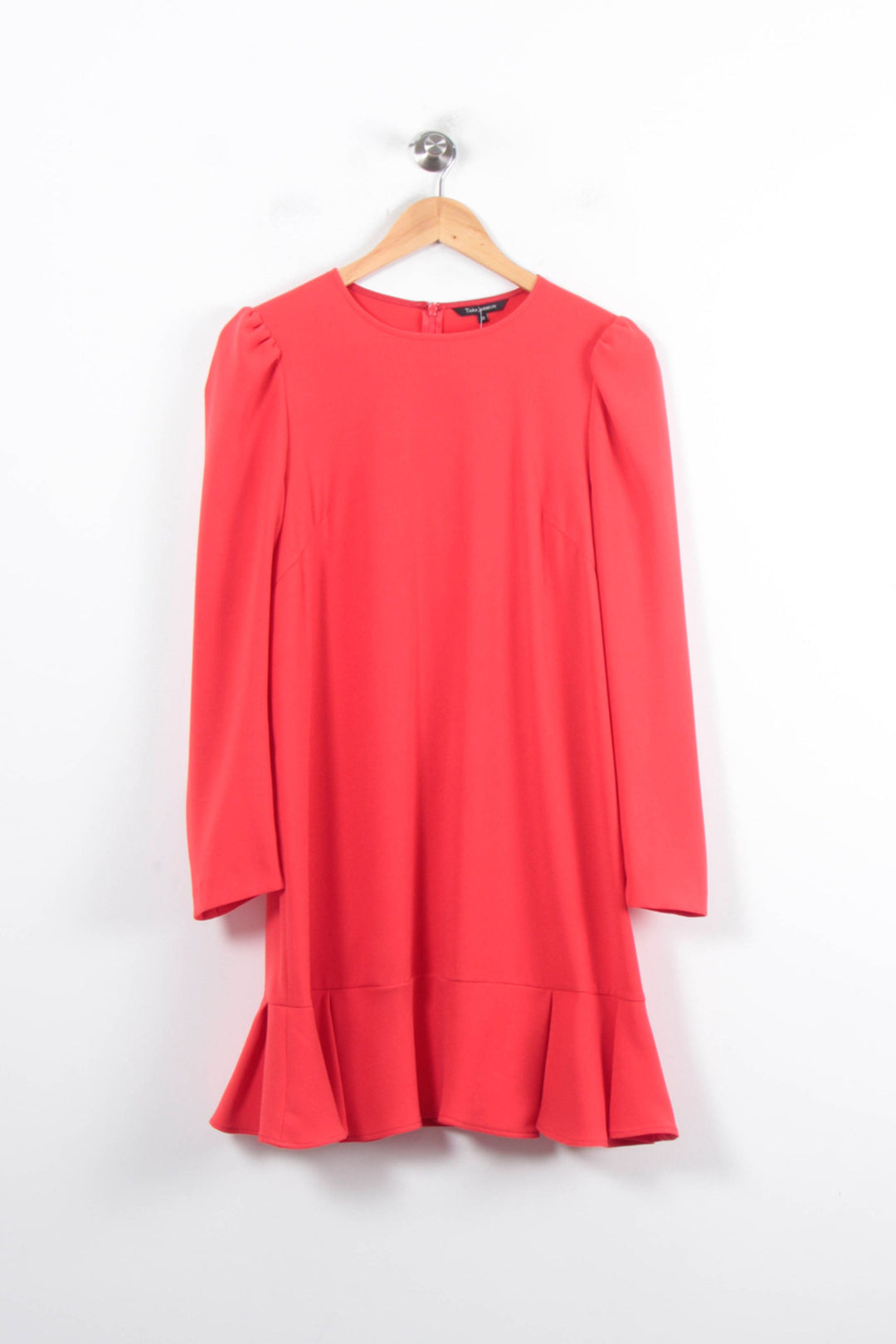 Robe Droite Rouge - Taille M/38 de la marque Tara Jarmon | PARAD78944 - Vendu par Paradigme - Image 2
