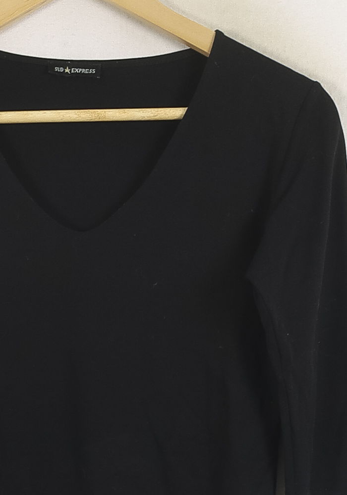 Tee-shirt Noir - Taille M/38 de la marque Sud express | PARAD78951 - Vendu par Paradigme - Image 3