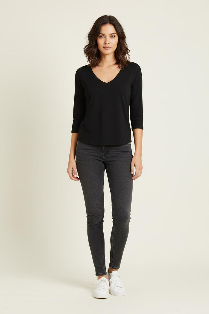 Tee-shirt Noir - Taille M/38 de la marque Sud express | PARAD78951 - Vendu par Paradigme - Image 1