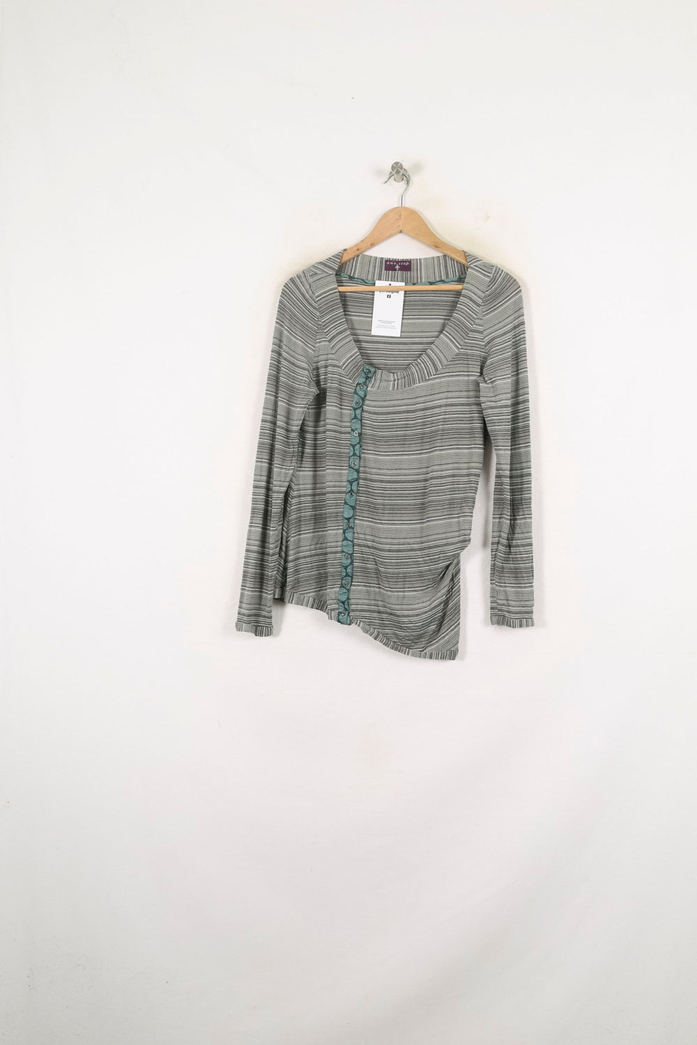 Blouse Grise et Verte - Taille S/36 de la marque One Step | PARAD78952 - Vendu par Paradigme - Image 2