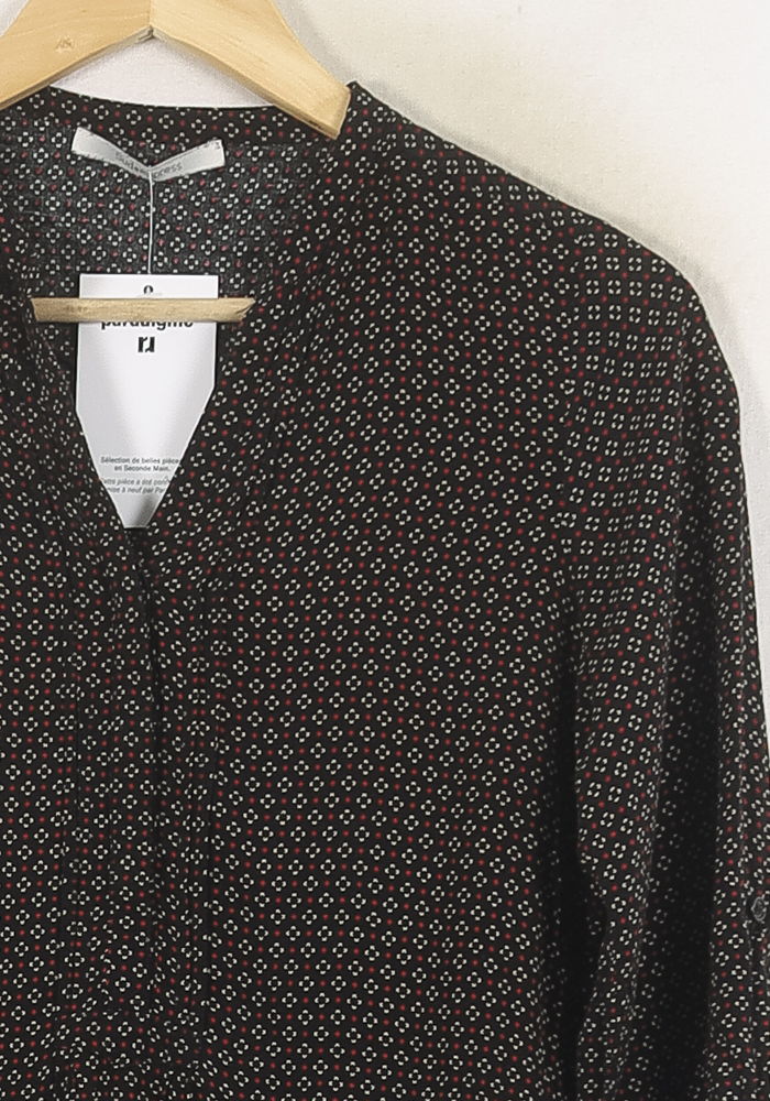 Blouse Noire et Rouge - Taille S/36 de la marque Sud express | PARAD78953 - Vendu par Paradigme - Image 3
