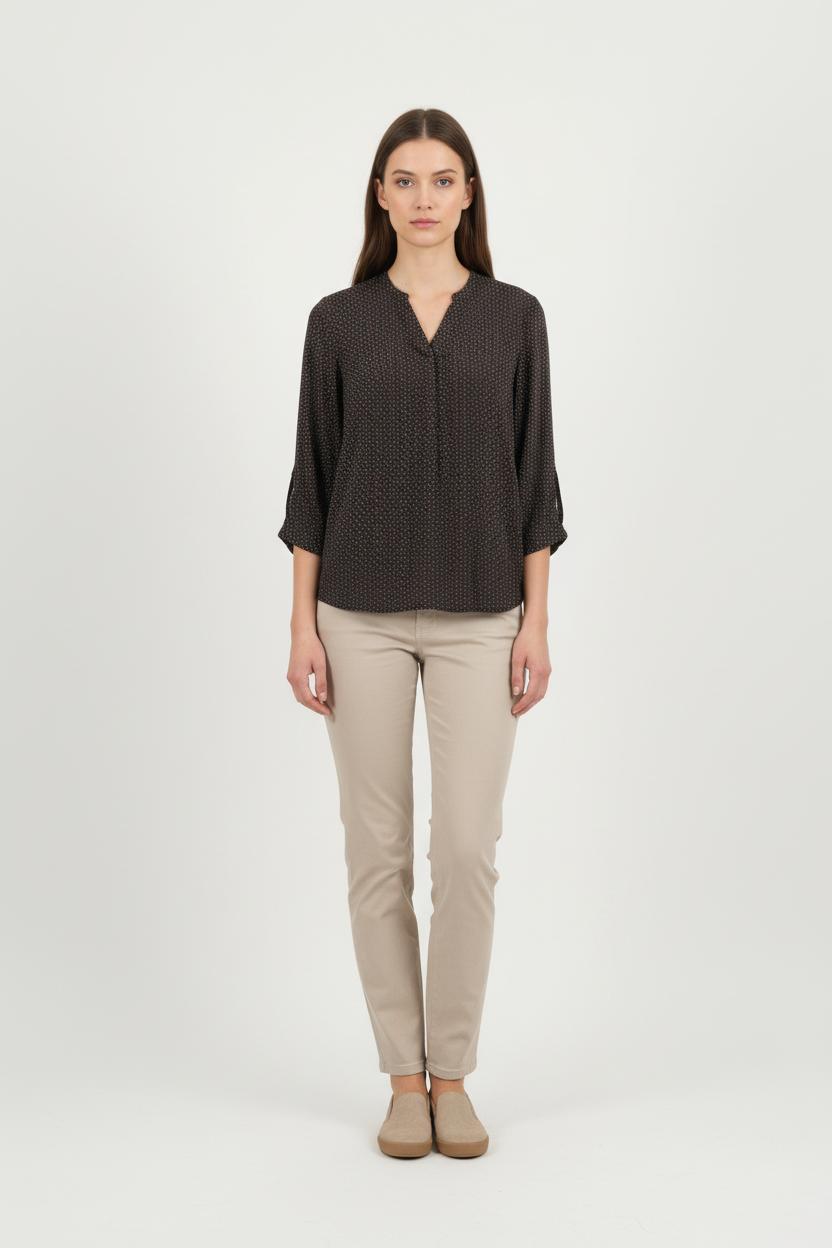 Blouse Noire et Rouge - Taille S/36 de la marque Sud express | PARAD78953 - Vendu par Paradigme - Image 1