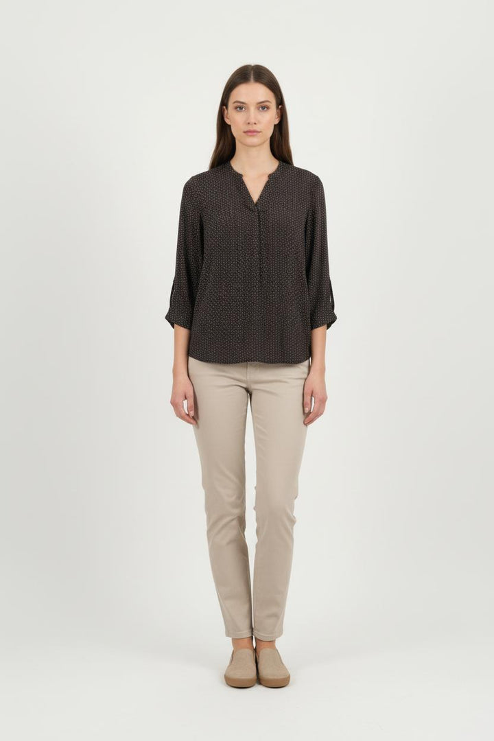 Blouse Noire et Rouge - Taille S/36 de la marque Sud express | PARAD78953 - Vendu par Paradigme - Image 1