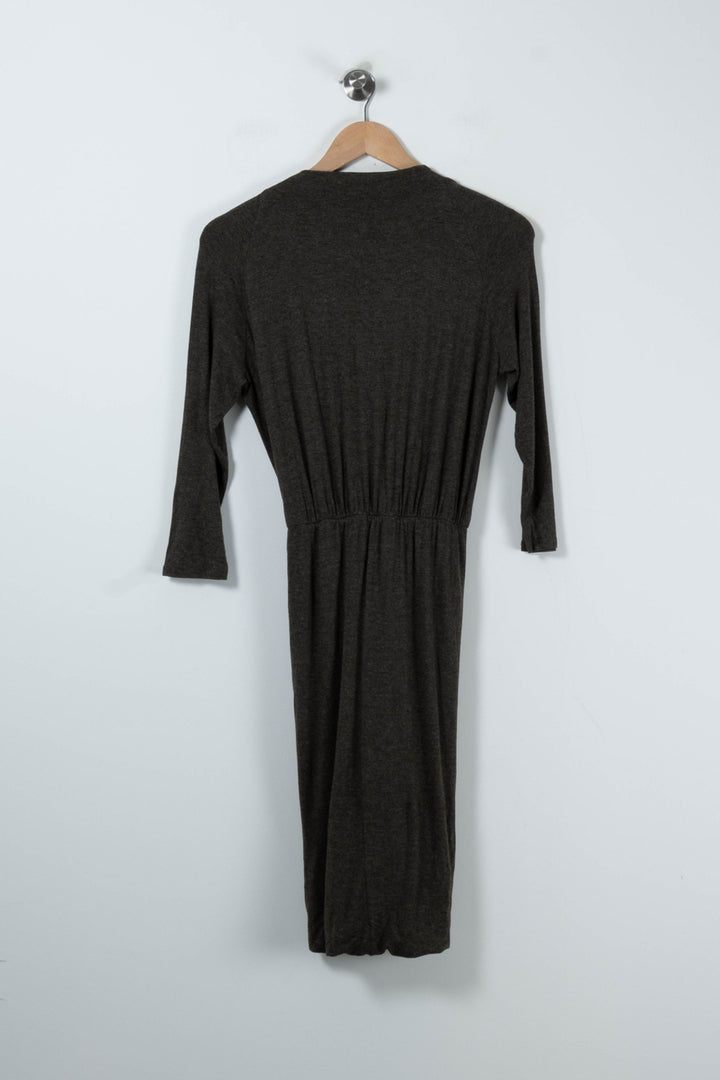 Robe Longue Marron - Taille S/36 de la marque Max Mara | PARAD78957 - Vendu par Paradigme - Image 4