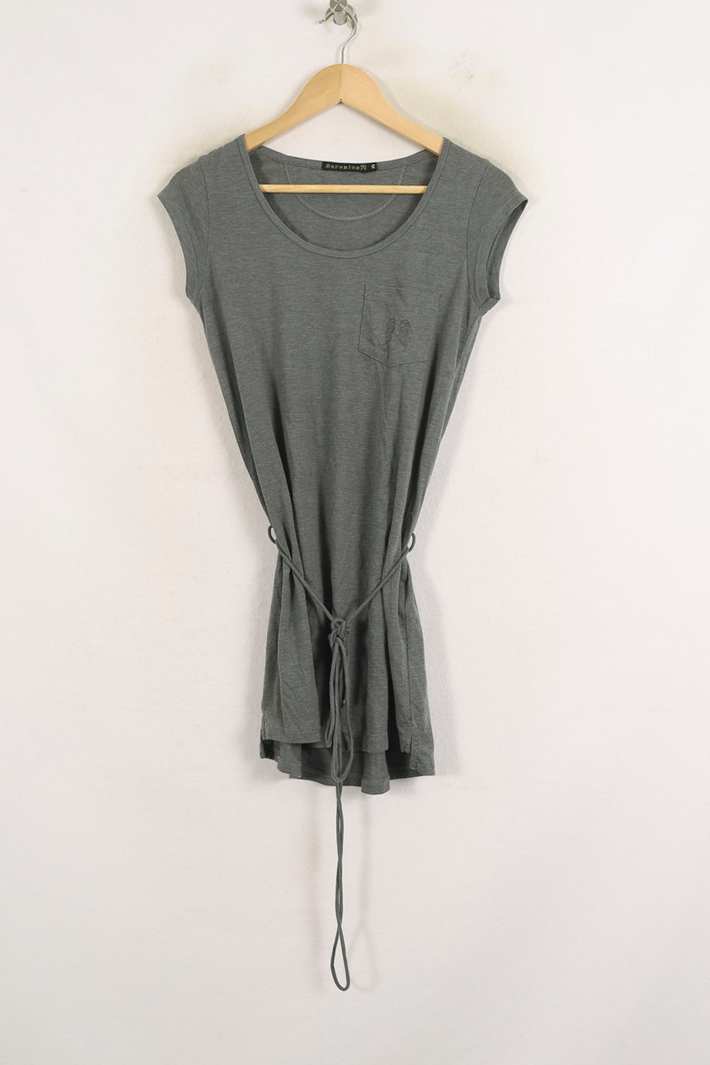 Robe T-shirt Grise - Taille XS/34 de la marque Bérénice | PARAD78968 - Vendu par Paradigme - Image 2