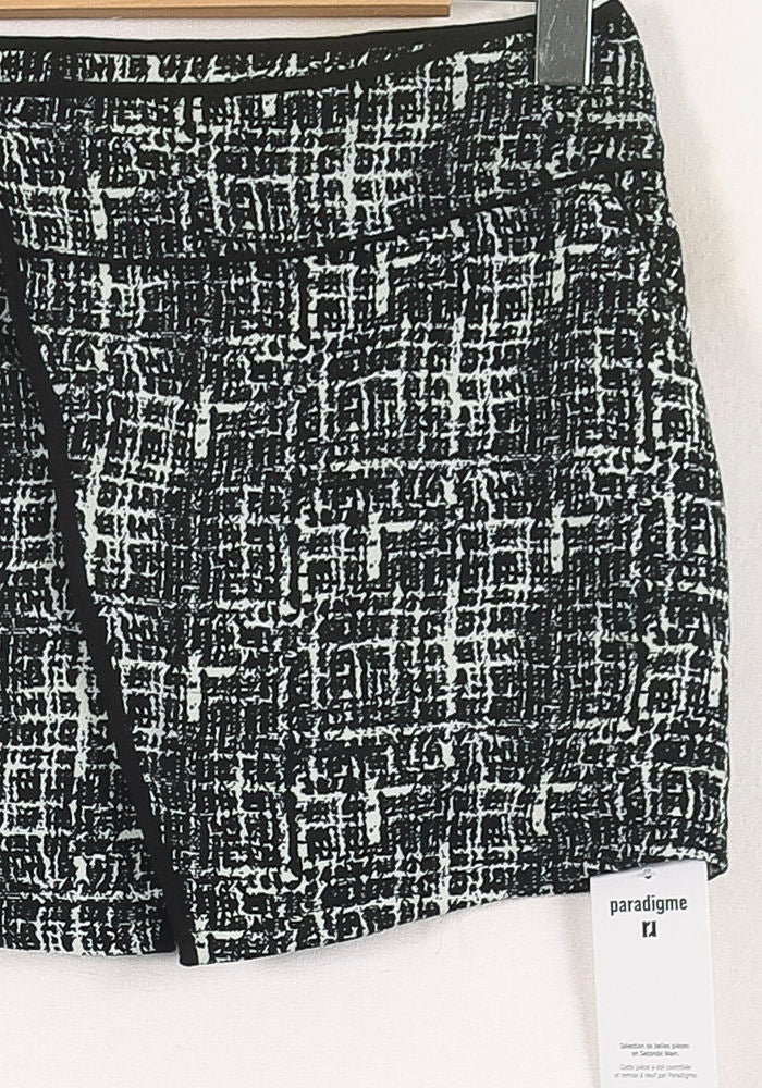 Jupe Courte Noire et Blanche - Taille M/38 de la marque Suncoo | PARAD78970 - Vendu par Paradigme - Image 3