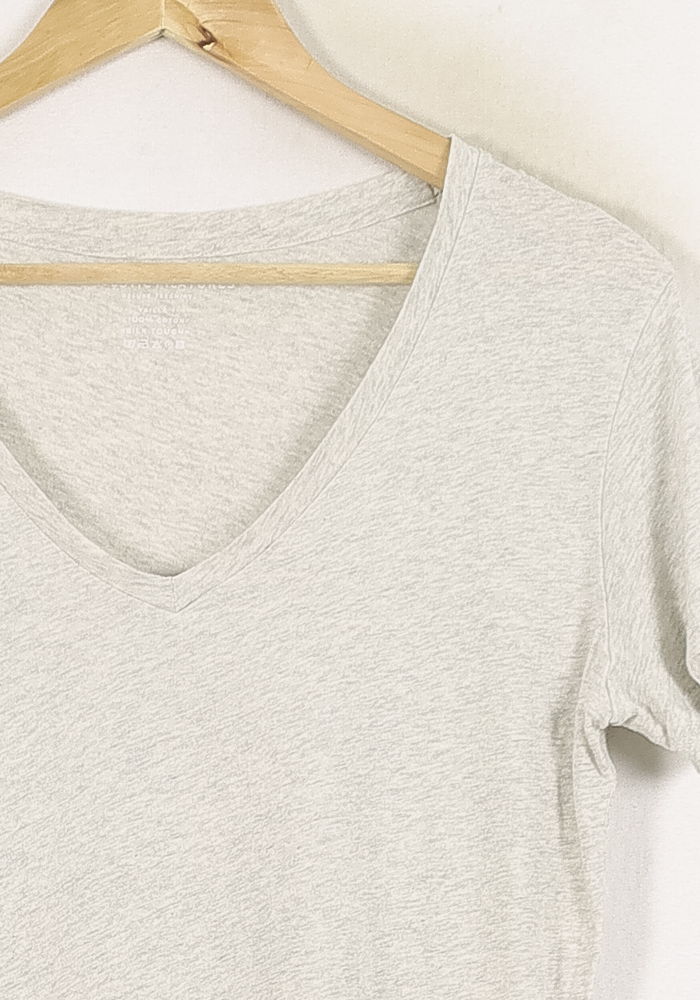 Tee-shirt Gris - Taille M/38 de la marque Majestic Filatures | PARAD78973 - Vendu par Paradigme - Image 3