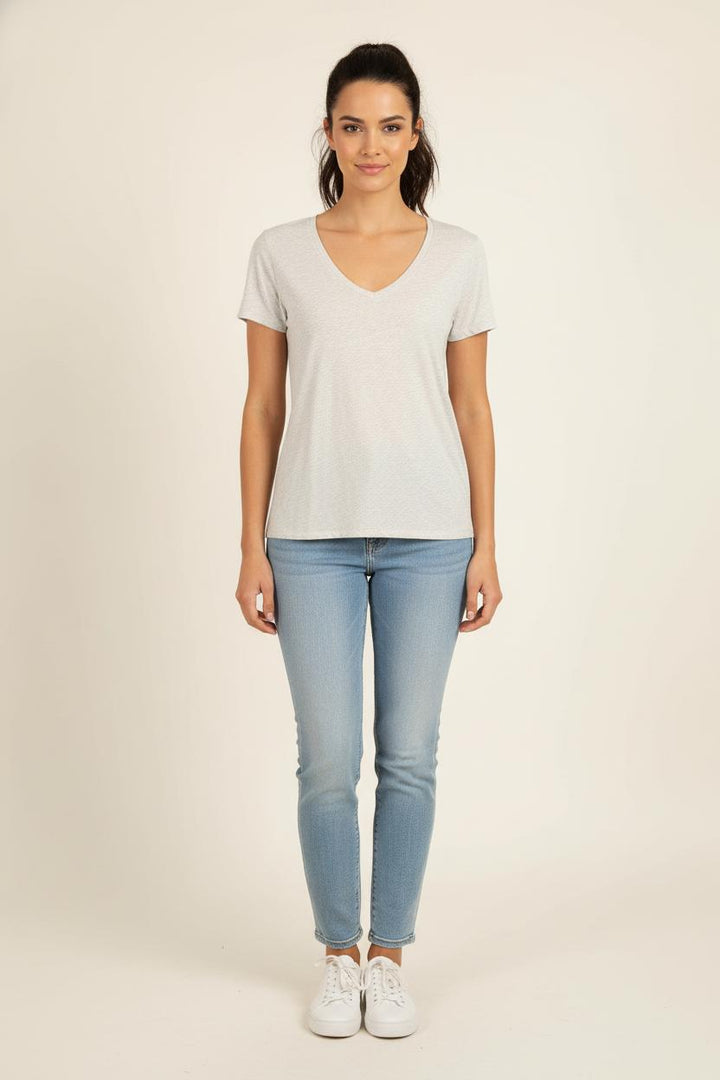 Tee-shirt Gris - Taille M/38 de la marque Majestic Filatures | PARAD78973 - Vendu par Paradigme - Image 1