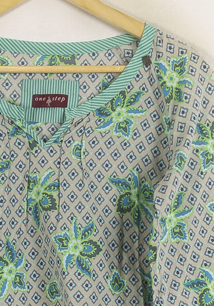 Robe Courte Verte et Bleue - Taille S/36 de la marque One Step | PARAD78975 - Vendu par Paradigme - Image 3