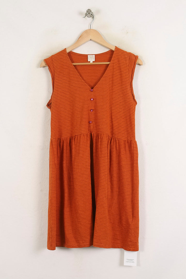 Robe Sans Manches Orange - Taille XS/34 de la marque Des petits hauts | PARAD78981 - Vendu par Paradigme - Image 4