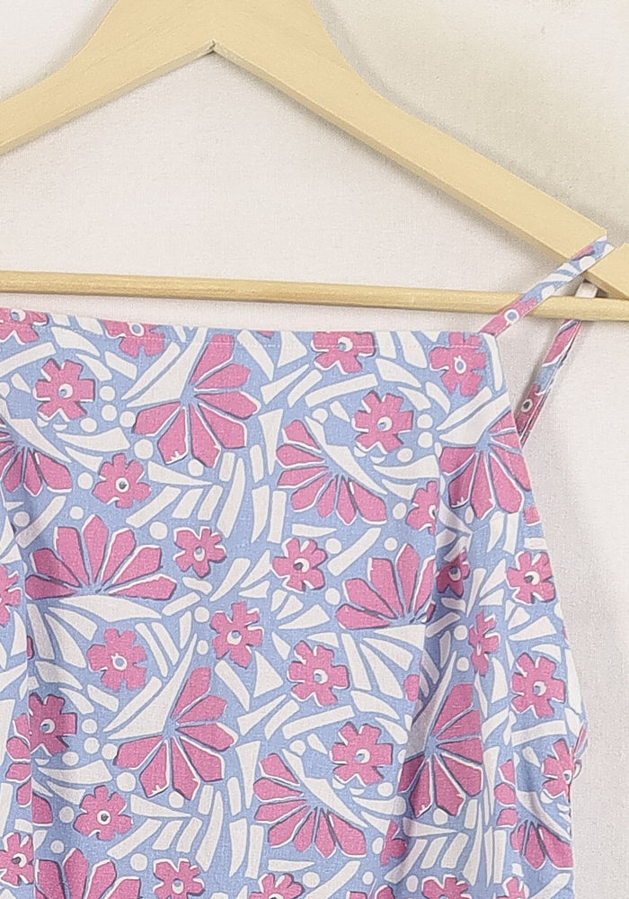 Robe à bretelles Bleue et Rose - Taille M/38 de la marque Des petits hauts | PARAD78988 - Vendu par Paradigme - Image 3