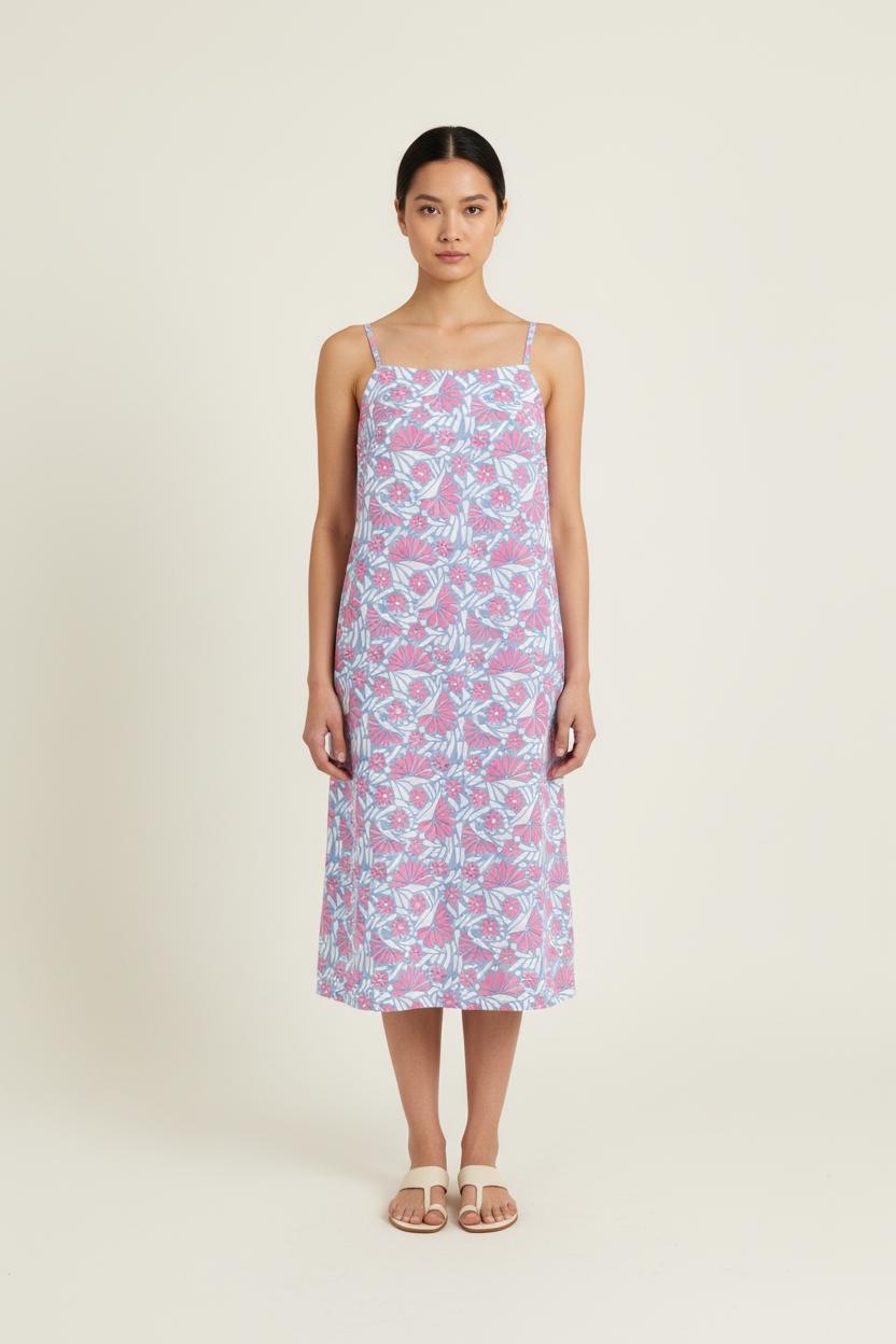 Robe à bretelles Bleue et Rose - Taille M/38 de la marque Des petits hauts | PARAD78988 - Vendu par Paradigme - Image 1