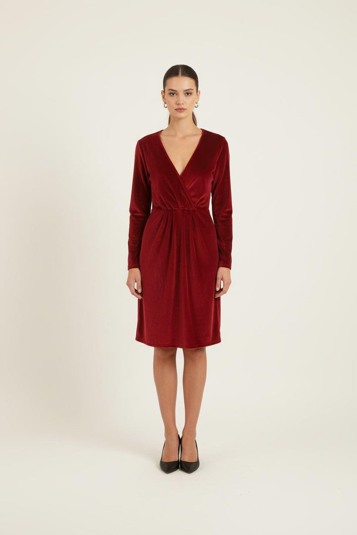 Robe Patineuse Bordeaux - Taille XS/34 de la marque Marie Sixtine | PARAD78991 - Vendu par Paradigme - Image 1