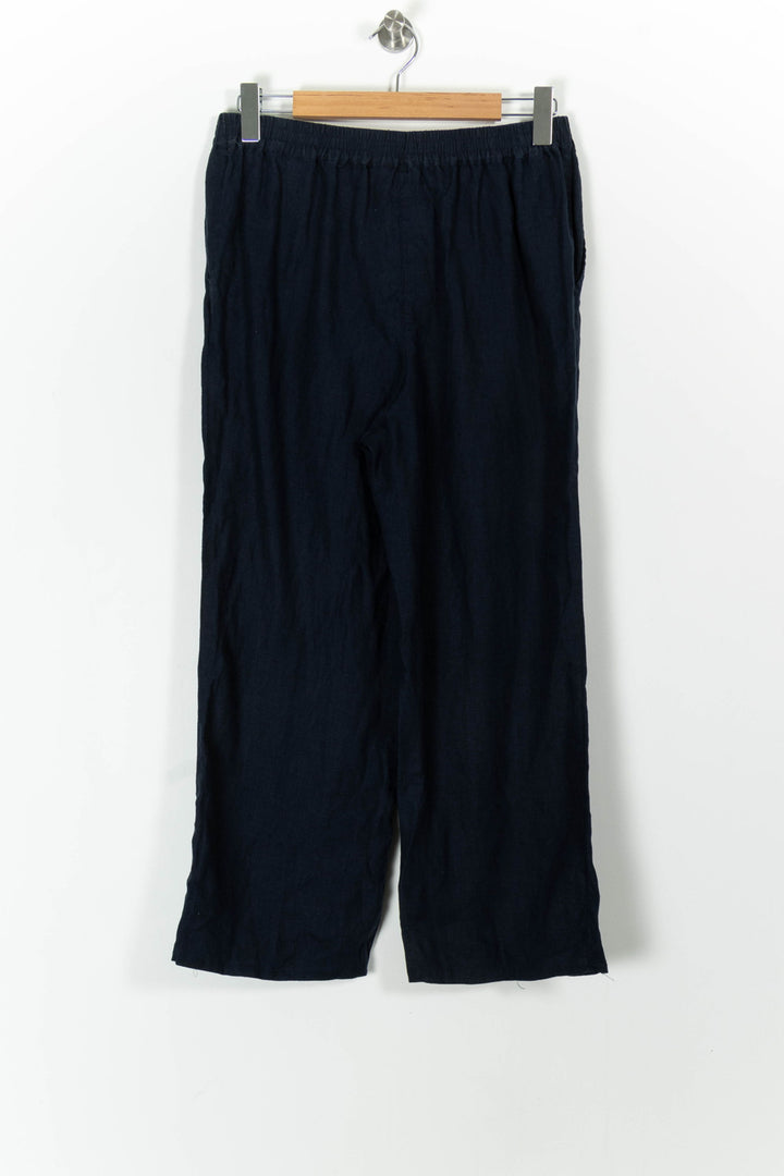 Pantalon Large Bleu - Taille M/38 de la marque Caroll | PARAD78998 - Vendu par Paradigme - Image 4