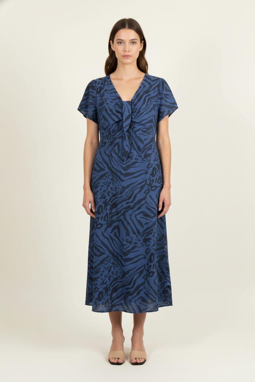 Robe Bleue et Noire - Taille L/40 de la marque La Fée Maraboutée | PARAD78999 - Vendu par Paradigme - Image 1