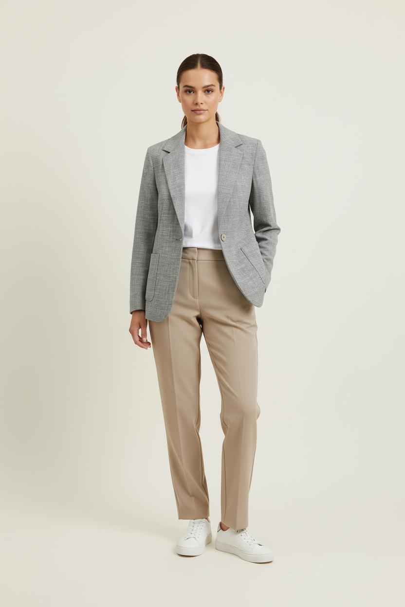 Blazer Gris - Taille XS/34 de la marque La Fée Maraboutée | PARAD79003 - Vendu par Paradigme - Image 1