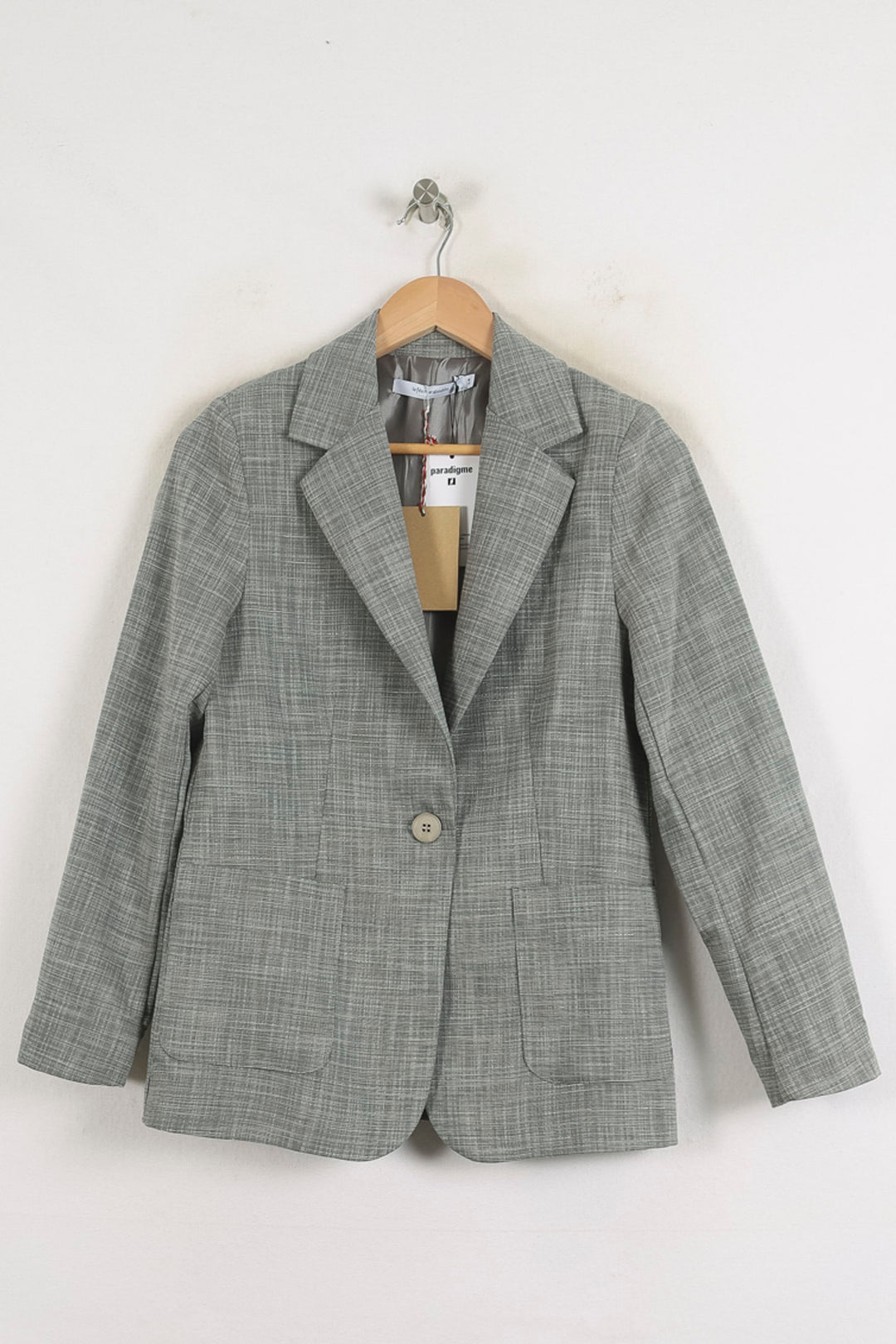 Blazer Gris - Taille XS/34 de la marque La Fée Maraboutée | PARAD79003 - Vendu par Paradigme - Image 2