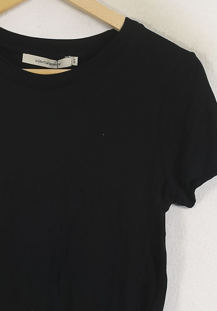 Tee-shirt Noir - Taille XS/34 de la marque La Fée Maraboutée | PARAD79004 - Vendu par Paradigme - Image 3