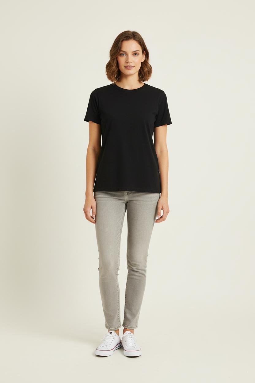 Tee-shirt Noir - Taille XS/34 de la marque La Fée Maraboutée | PARAD79004 - Vendu par Paradigme - Image 1