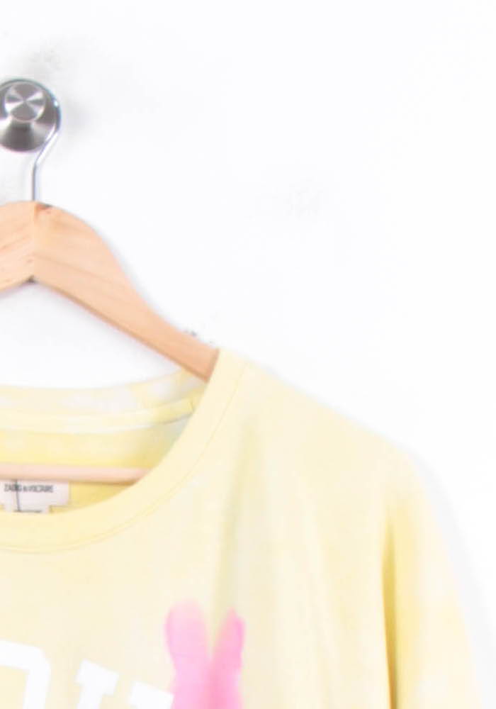 Tee-shirt Jaune Bleu et Rose - Taille L/40 de la marque Zadig&Voltaire | PARAD79014 - Vendu par Paradigme - Image 3