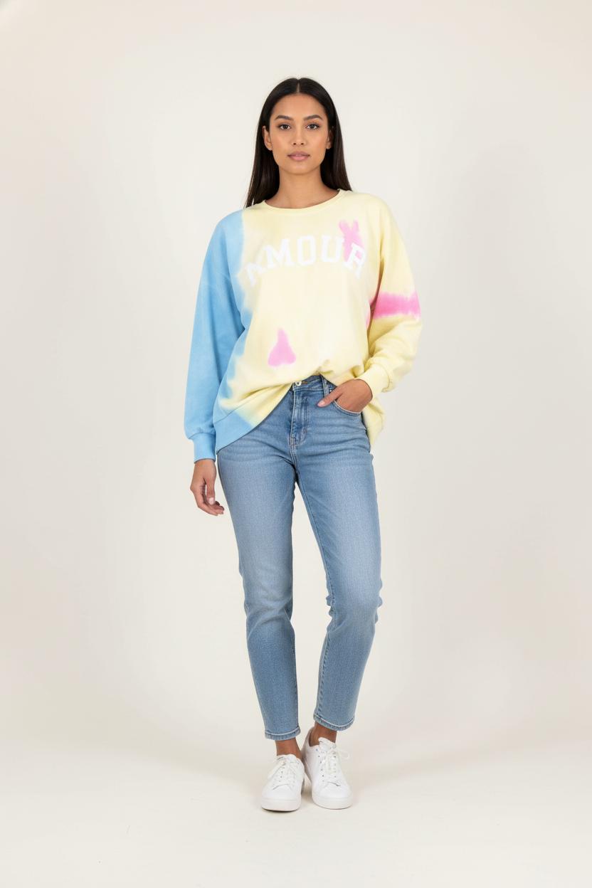 Tee-shirt Jaune Bleu et Rose - Taille L/40 de la marque Zadig&Voltaire | PARAD79014 - Vendu par Paradigme - Image 1