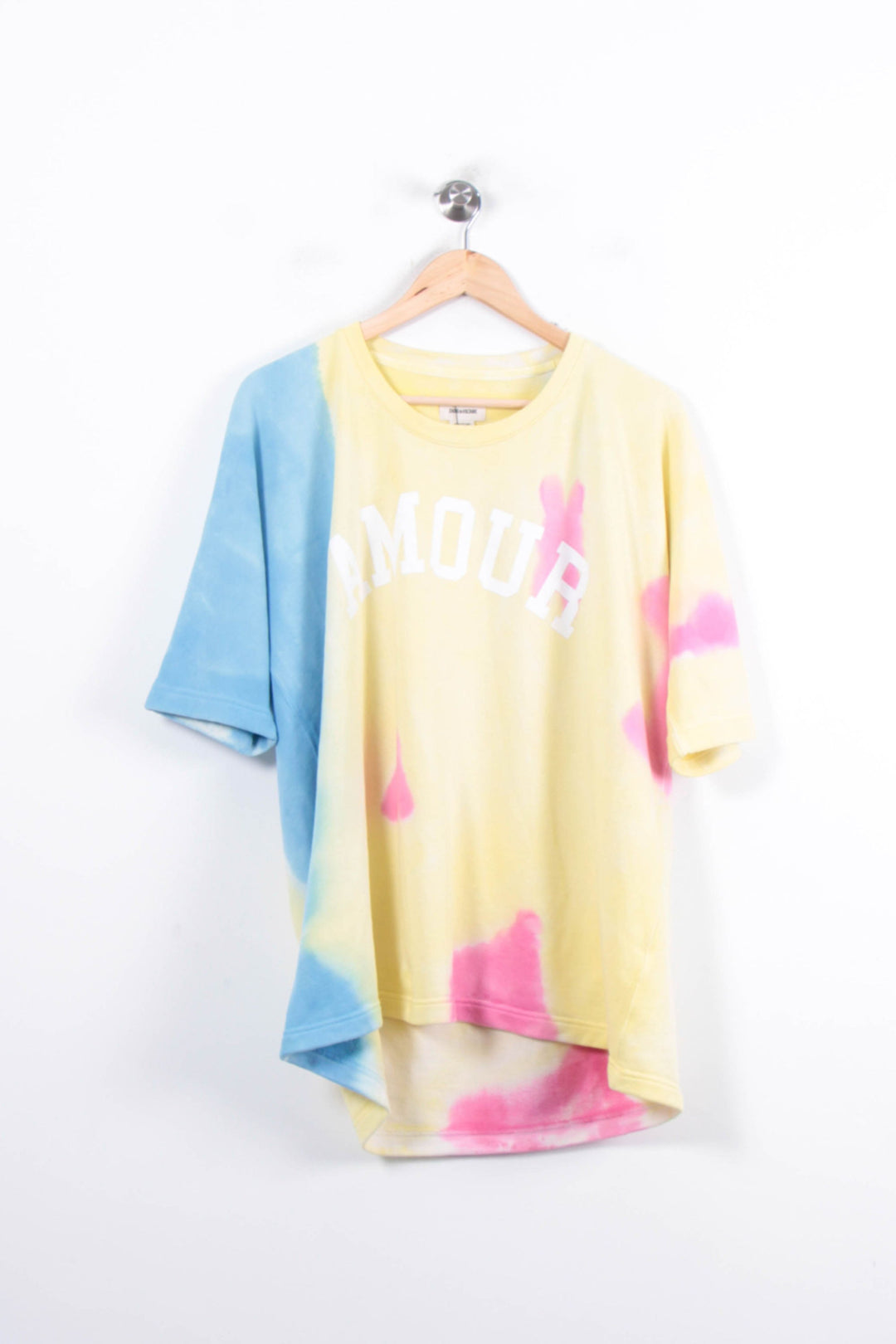 Tee-shirt Jaune Bleu et Rose - Taille L/40 de la marque Zadig&Voltaire | PARAD79014 - Vendu par Paradigme - Image 2