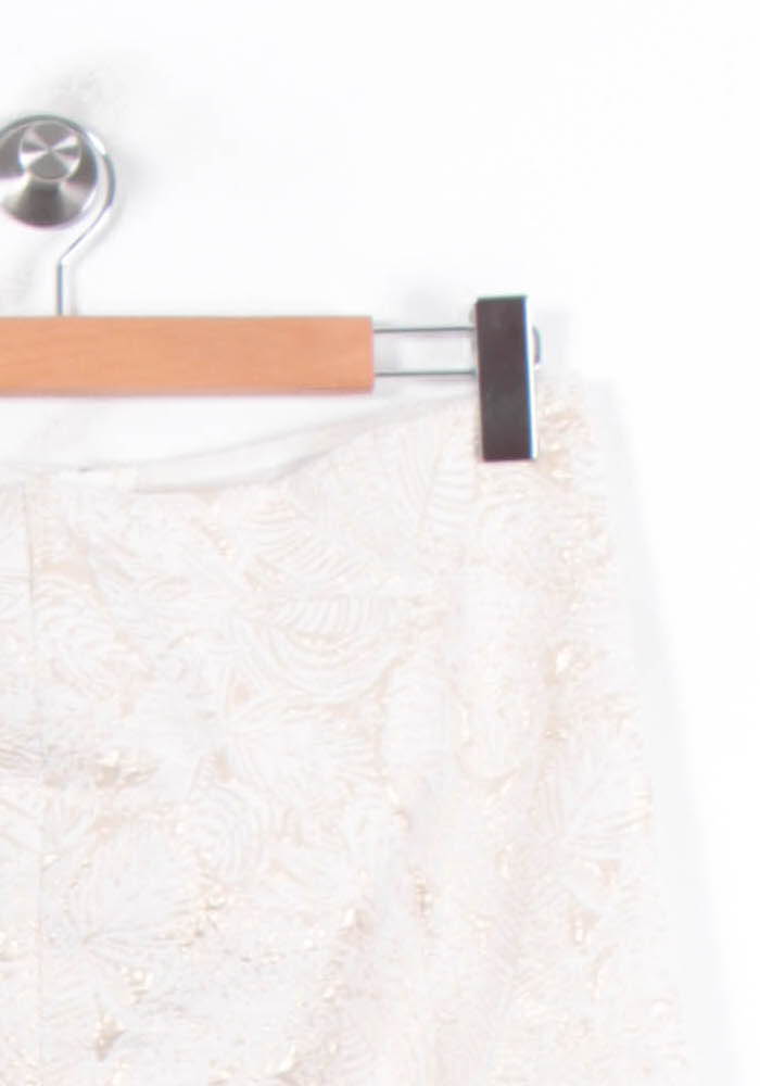 Jupe Courte Beige - Taille XL/42 de la marque Agnès b. | PARAD79021 - Vendu par Paradigme - Image 3
