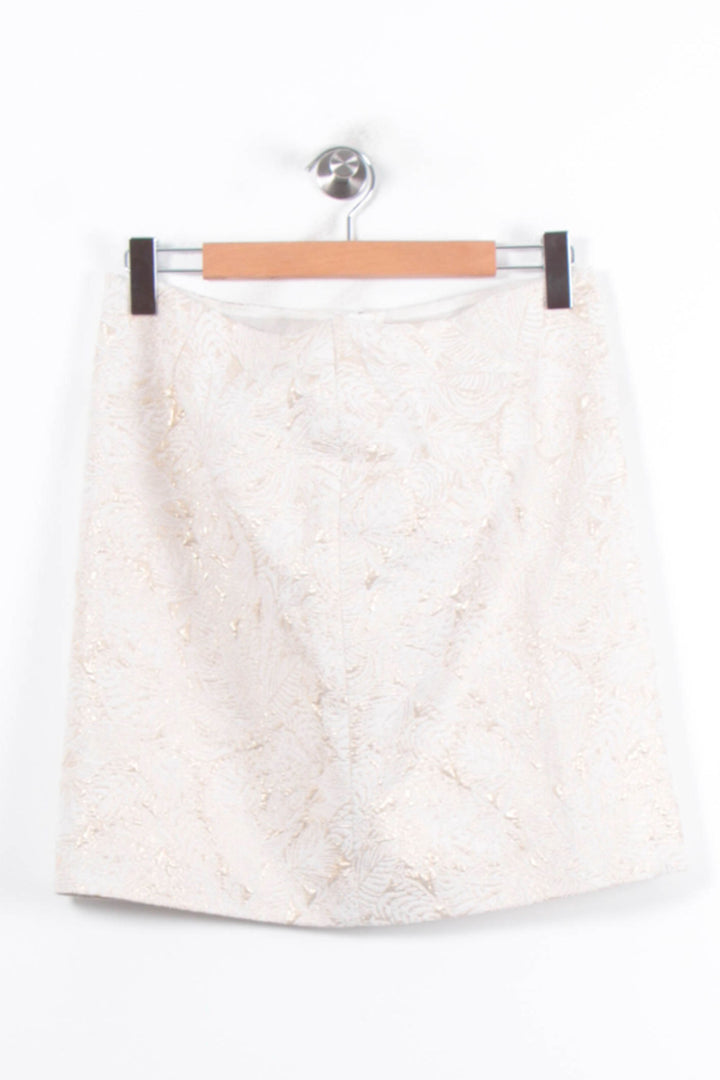 Jupe Courte Beige - Taille XL/42 de la marque Agnès b. | PARAD79021 - Vendu par Paradigme - Image 2