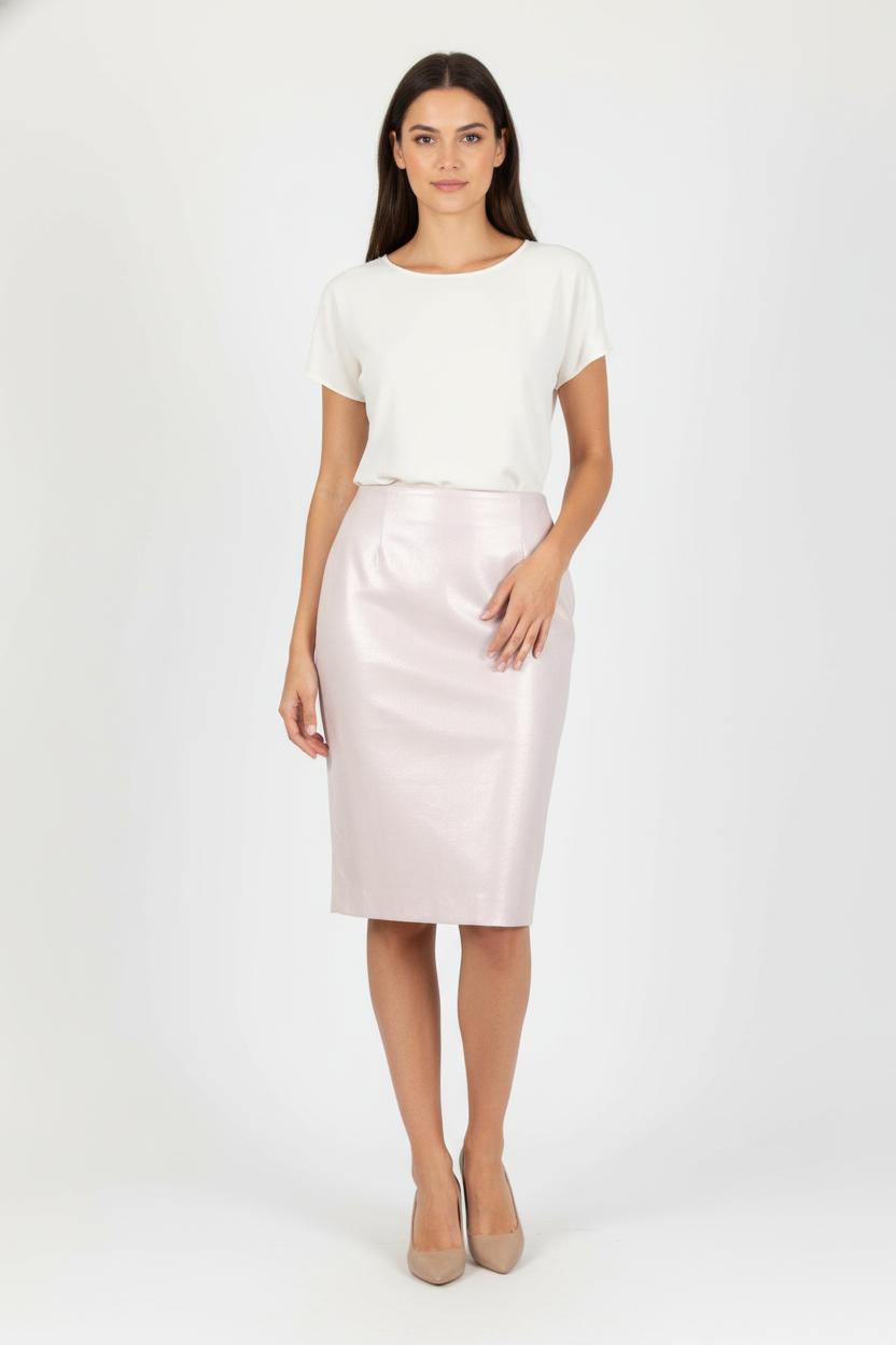 Jupe Crayon Rose - Taille L/40 de la marque Tara Jarmon | PARAD79025 - Vendu par Paradigme - Image 1