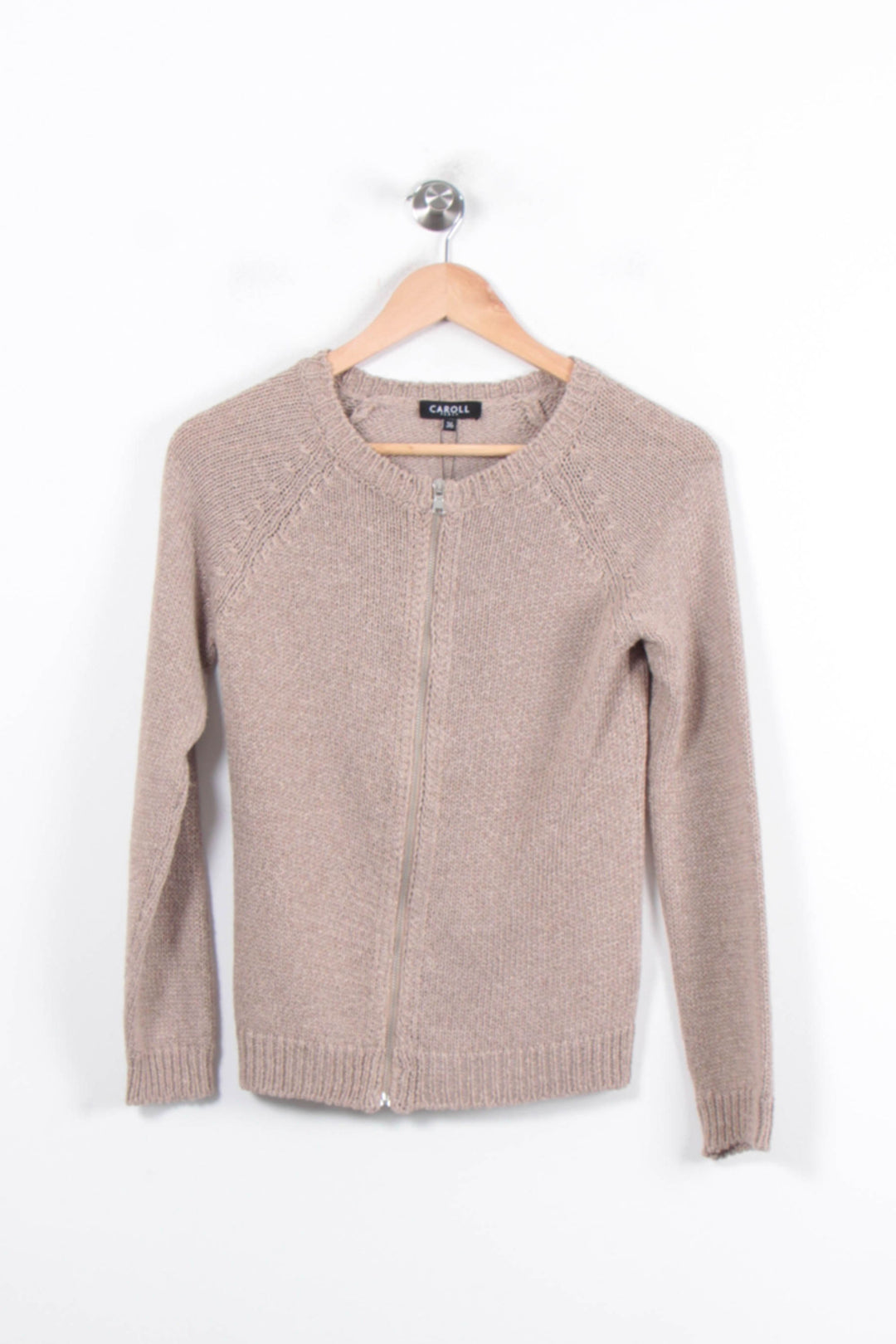 Gilet Beige - Taille S/36 de la marque Caroll | PARAD79029 - Vendu par Paradigme - Image 2