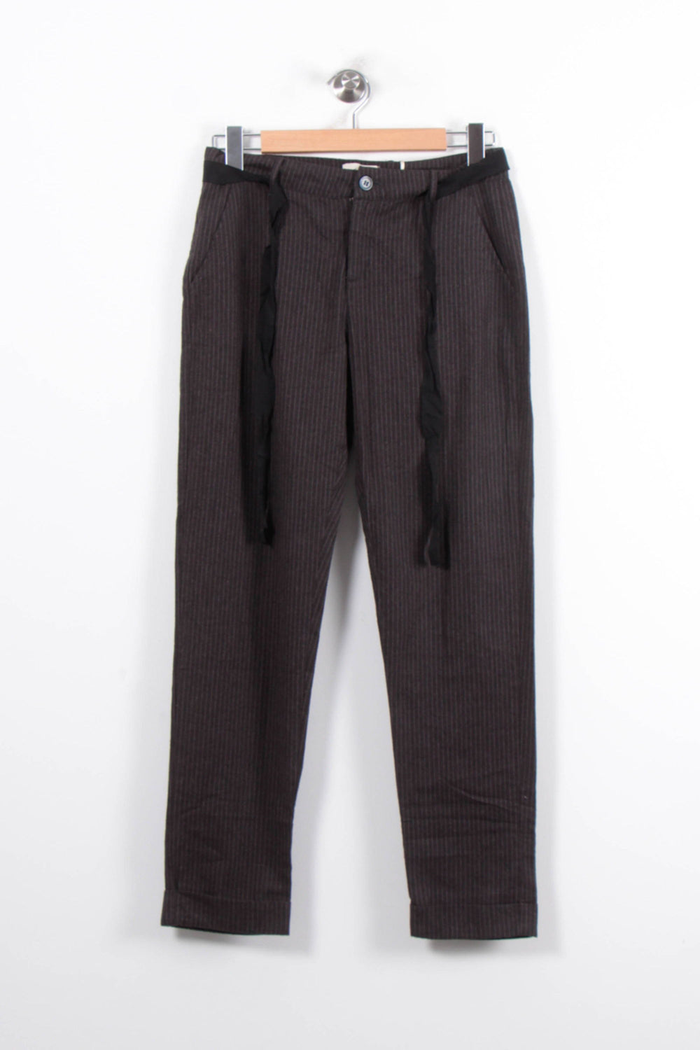 Pantalon Rayé Gris - Taille M/38 de la marque Stella Forest | PARAD79040 - Vendu par Paradigme - Image 2