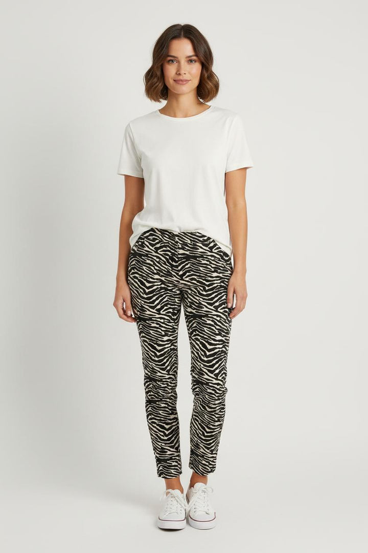 Legging Noir et Blanc - Taille S/36 de la marque La Fée Maraboutée | PARAD79051 - Vendu par Paradigme - Image 1