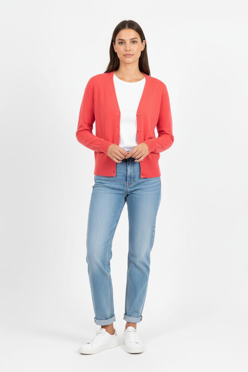 Cardigan Rouge - Taille S/36 de la marque Caroll | PARAD79054 - Vendu par Paradigme - Image 1