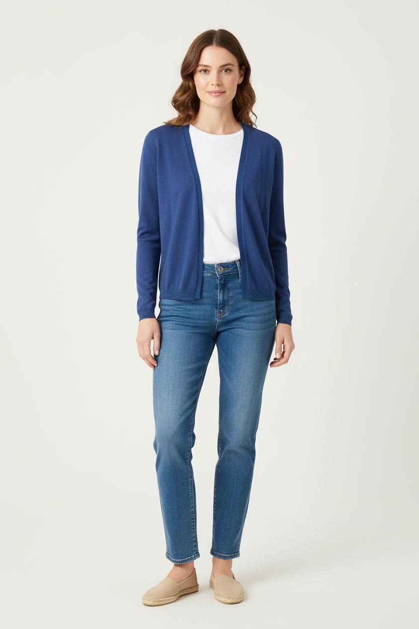 Cardigan Bleu - Taille S/36 de la marque One Step | PARAD79057 - Vendu par Paradigme - Image 1