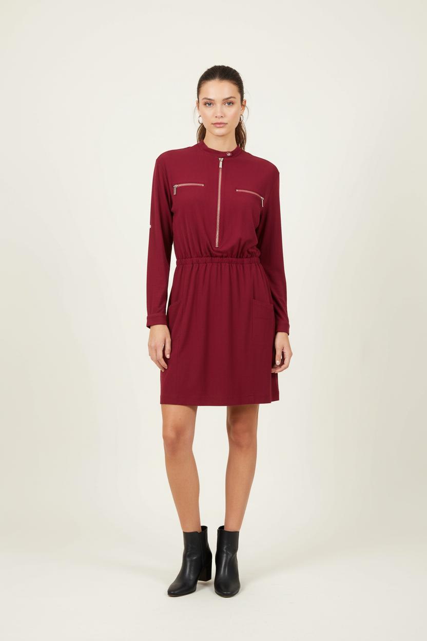 Robe Chemise Bordeaux - Taille M/38 de la marque Valentine Gauthier | PARAD79061 - Vendu par Paradigme - Image 1