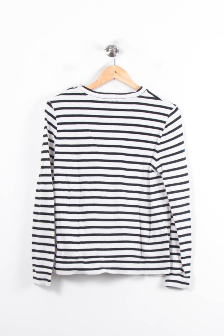 Marinière Blanche et Noire - Taille L/40 de la marque A.P.C. | PARAD79063 - Vendu par Paradigme - Image 4