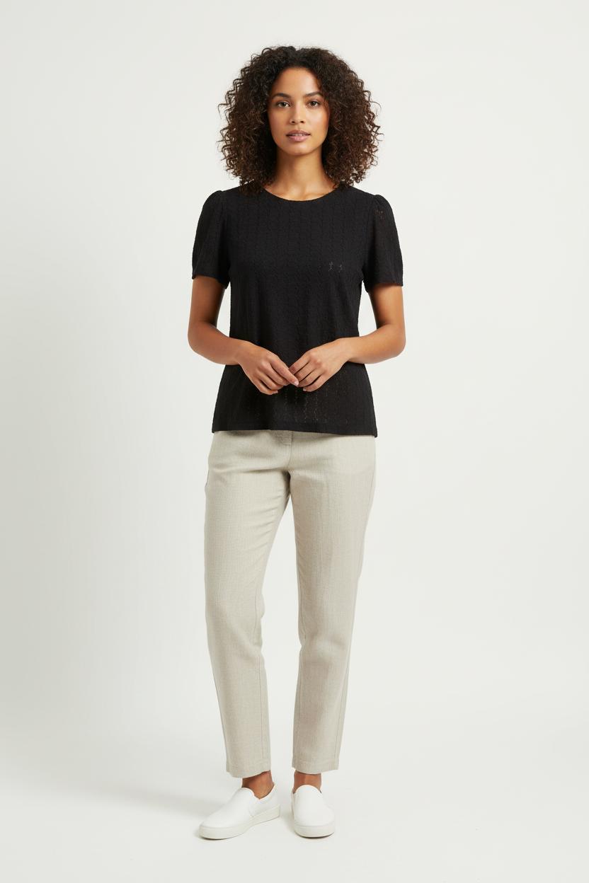 Blouse Noire - Taille XL/42 de la marque La Fée Maraboutée | PARAD79067 - Vendu par Paradigme - Image 1