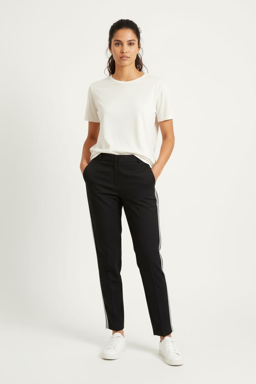Pantalon Noir et Blanc - Taille S/36 de la marque IKKS | PARAD79071 - Vendu par Paradigme - Image 1