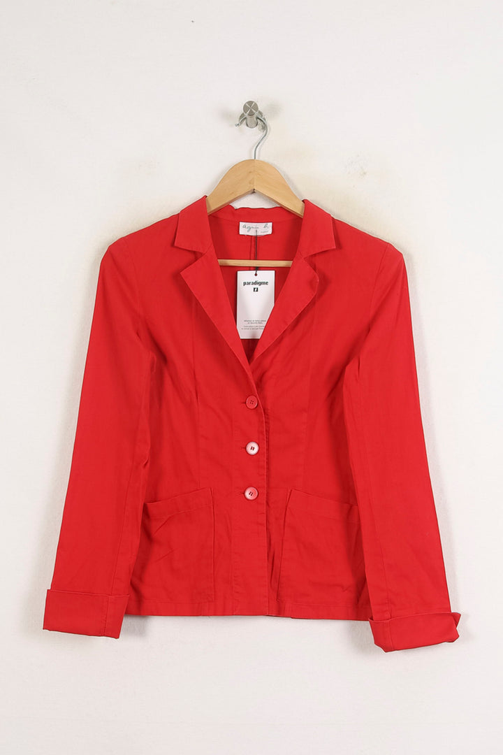 Veste Rouge - Taille S/36 de la marque Agnès b. | PARAD79078 - Vendu par Paradigme - Image 2
