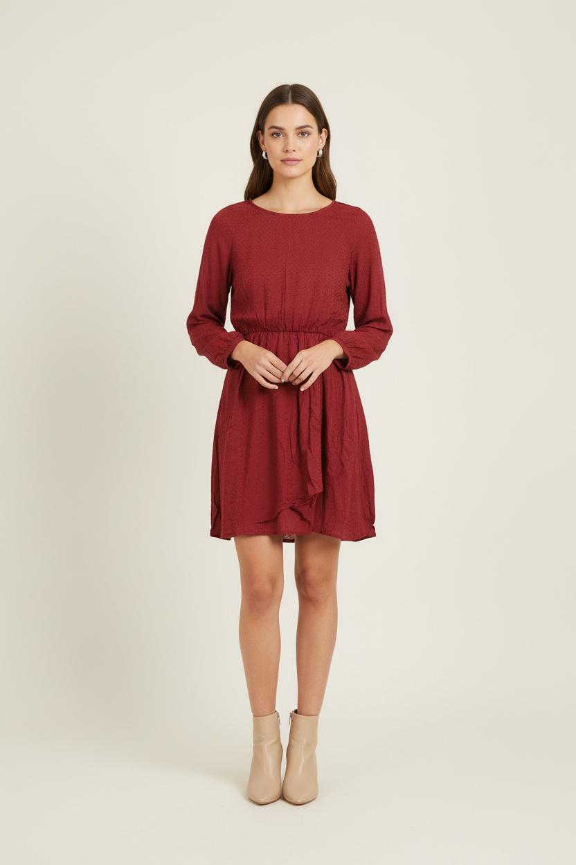 Robe Courte Bordeaux - Taille S/36 de la marque Karl Marc John | PARAD79080 - Vendu par Paradigme - Image 1