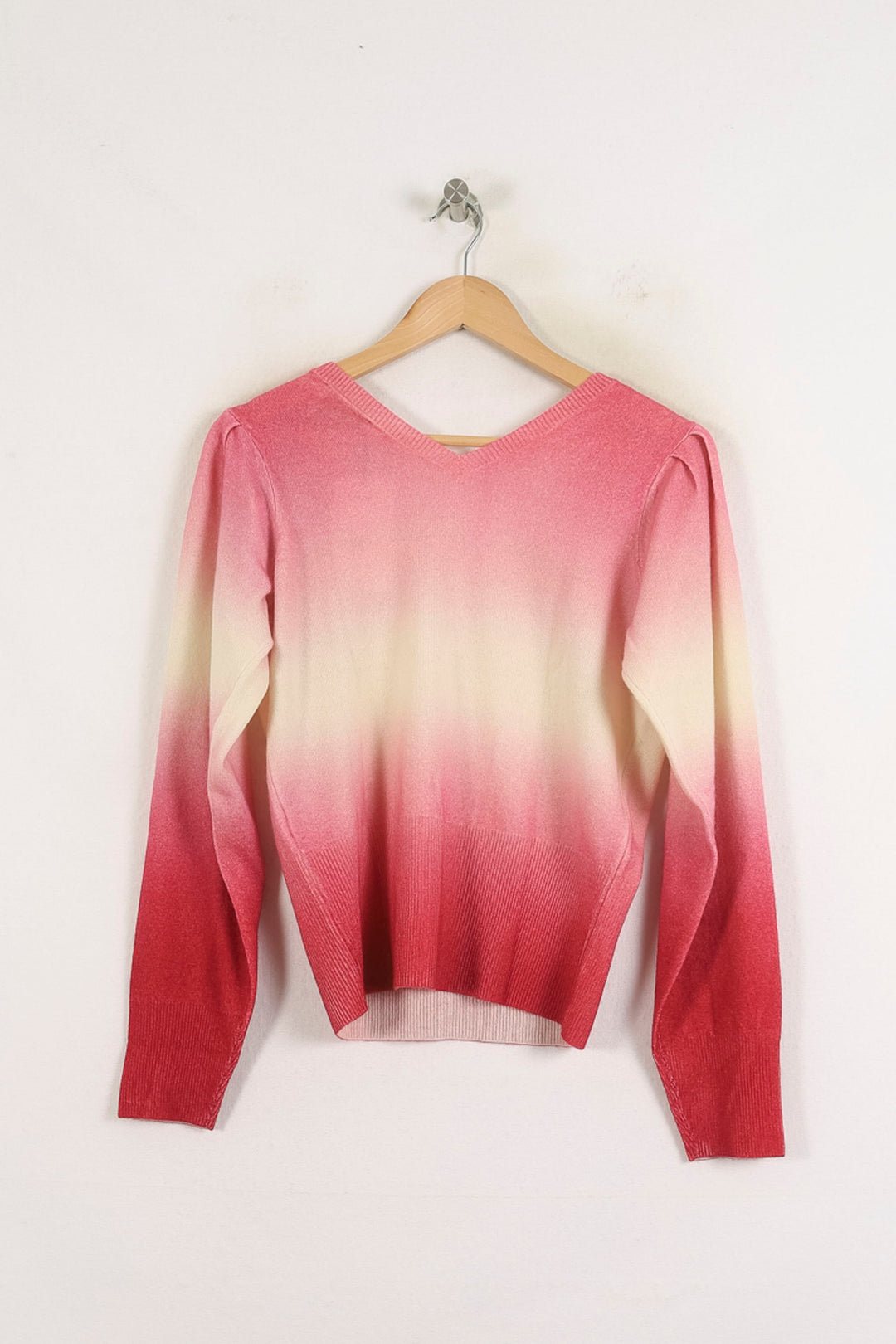 Pull Rose et Beige - Taille XS/34 de la marque Bérénice | PARAD79082 - Vendu par Paradigme - Image 4