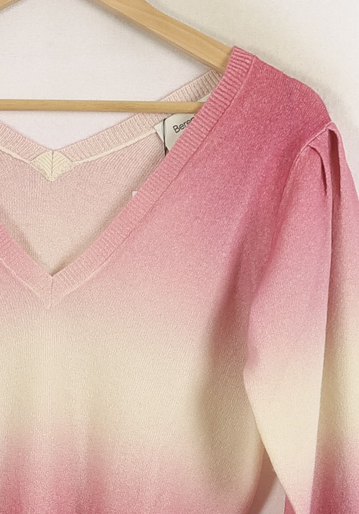 Pull Rose et Beige - Taille XS/34 de la marque Bérénice | PARAD79082 - Vendu par Paradigme - Image 3