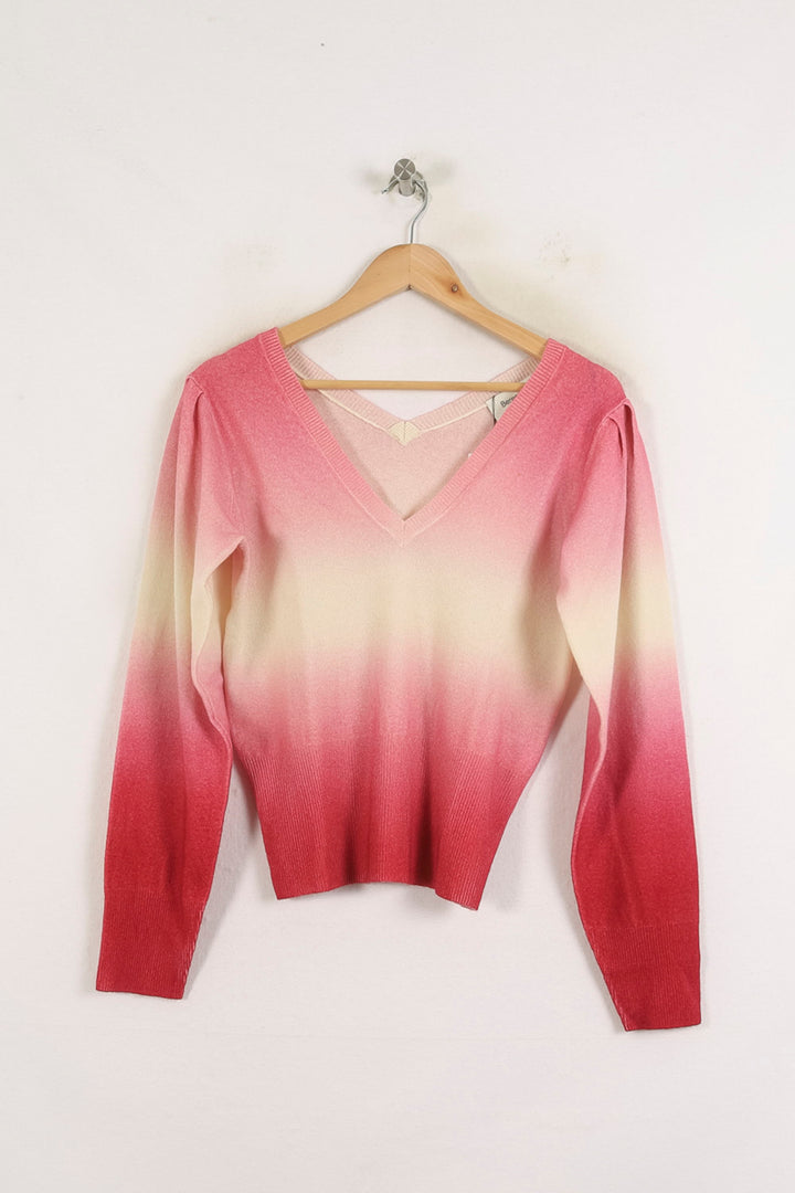 Pull Rose et Beige - Taille XS/34 de la marque Bérénice | PARAD79082 - Vendu par Paradigme - Image 2